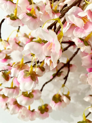 Artificial Cherry Blossom Flowers Long Stems - Silk Cherry Blossom Branches, 40.5" - DesignedBy The Boss