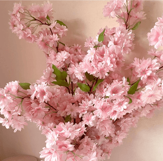 Artificial Silk Cherry Blossom (Set of 3 Stems) - DesignedBy The Boss