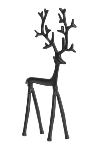 Black Aluminum Sculpted Reindeer - Christmas Ornaments - DesignedBy The Boss