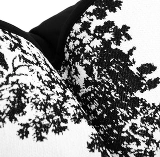 Black and White Throw pillow cover French Plant Pattern By DesignedBy The Boss - Unique Design - DesignedBy The Boss