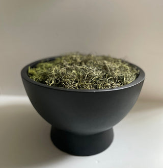 Black Bowl With Greenery Filler - DesignedBy The Boss