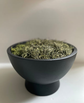 Black Bowl With Greenery Filler - DesignedBy The Boss