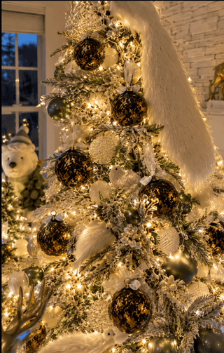 Black & Gold Splatter Christmas Ornaments – Set of 4 - DesignedBy The Boss