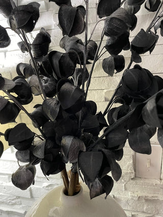 Black Lantern Flower Bouquet High Quality Artificial Flower By Designed By The Boss (Pack Of 3 Stems) - DesignedBy The Boss