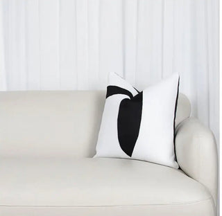 Black & White Decorative Pillow Cover (22" X 22" Set Of 2) - DesignedBy The Boss