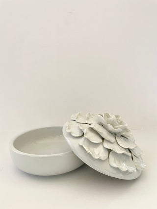 Ceramic Decorative Boxes With Flower Design on the Lid - DesignedBy The Boss