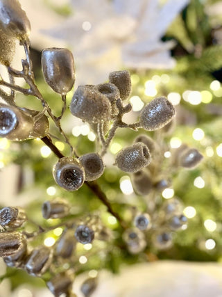 Champagne Glittered Christmas Stem - DesignedBy The Boss