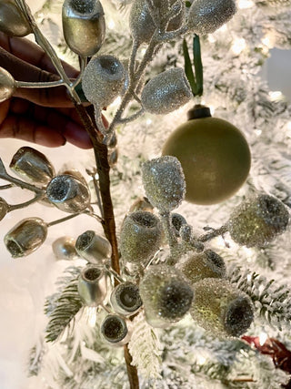 Champagne Glittered Christmas Stem - DesignedBy The Boss