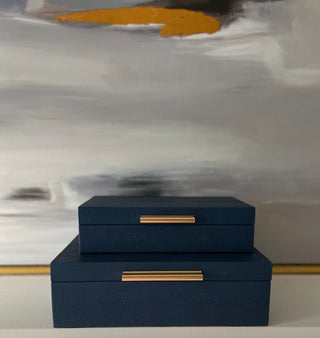 Decorative Leather Boxes (Set of 2) - DesignedBy The Boss