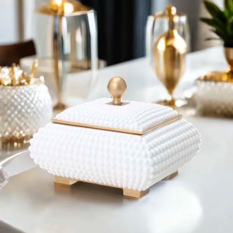 Decorative Studded Box with Gold Detail Only At DesignedBy The Boss