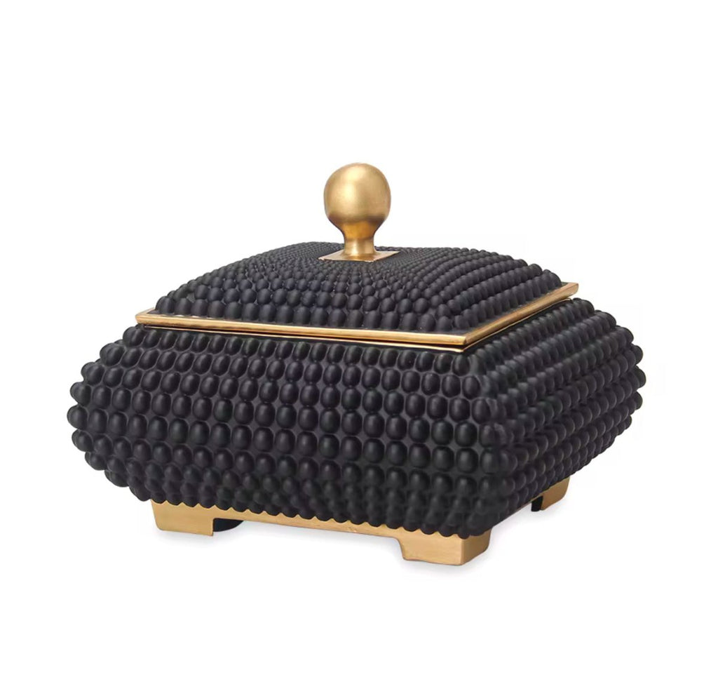 Decorative Studded Box with Gold Detail Only At DesignedBy The Boss