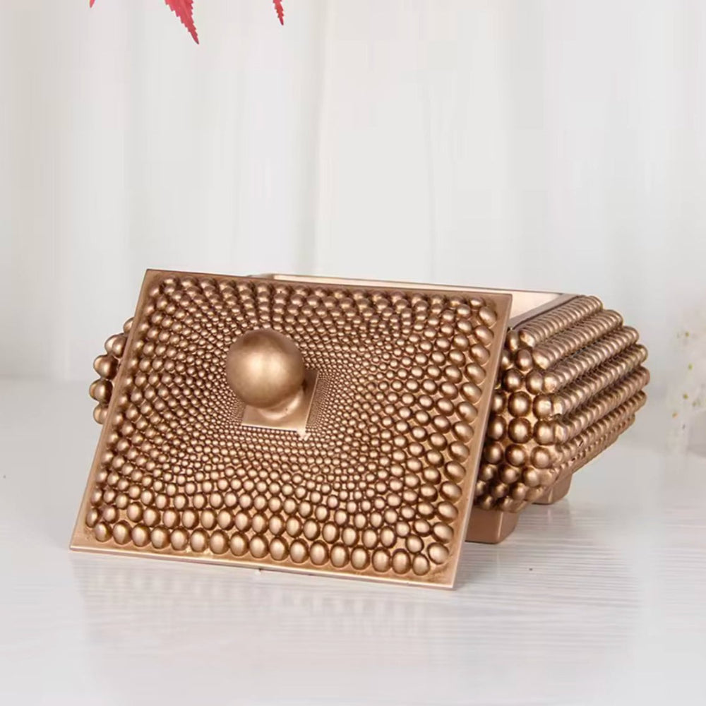 Studded Design Decorative Studded Box with Gold Detail Only At DesignedBy The Boss