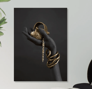Elegance Black African Ancient Jewelry - Crystal Porcelain Painting - High Quality Design - DesignedBy The Boss