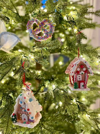 Gingerbread House Clay Dough Christmas Ornaments - Holiday Decor - DesignedBy The Boss