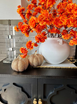 Glam Fall Decorative Pumpkin For Fall Decor - Fall Harvest By Designed By The Boss - DesignedBy The Boss