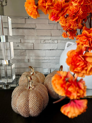 Glam Fall Decorative Pumpkin For Fall Decor - Fall Harvest By Designed By The Boss - DesignedBy The Boss