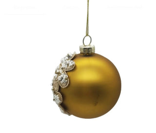 Glass Ball Christmas Ornament With Details - Set of 6 - DesignedBy The Boss