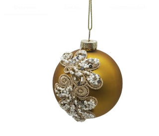 Glass Ball Christmas Ornament With Details - Set of 6 - DesignedBy The Boss