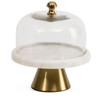 Glass Cloche on A Marble Base – Serving Dome - DesignedBy The Boss