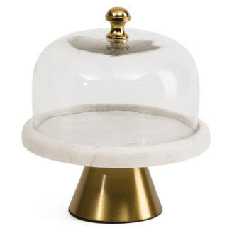 Glass Cloche on A Marble Base – Serving Dome - DesignedBy The Boss