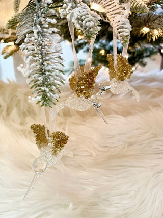 Glass Hummingbird Christmas Ornaments ( Set Of 3) - DesignedBy The Boss