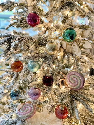 Glittered Lollipop Christmas Tree Pick With Bow - DesignedBy The Boss