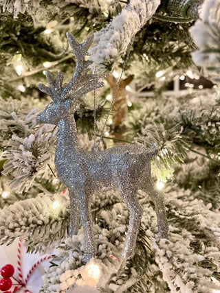 Glittered Small Reindeer Ornaments For Christmas Tree - Sculpture - DesignedBy The Boss