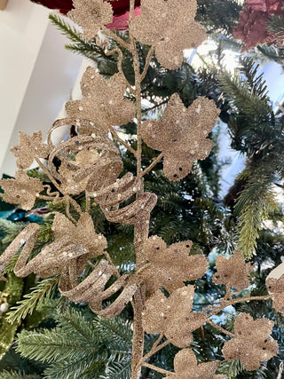 Gold Glitter Christmas Stem - Holiday Decor - DesignedBy The Boss