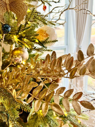 Gold Leaf Branch - Set Of 3 - Holiday Decor - DesignedBy The Boss