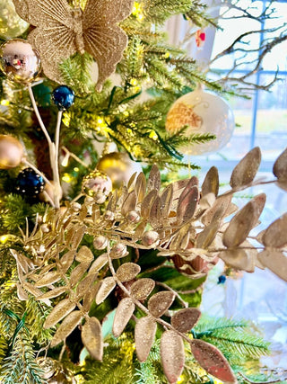 Gold Leaf Branch - Set Of 3 - Holiday Decor - DesignedBy The Boss