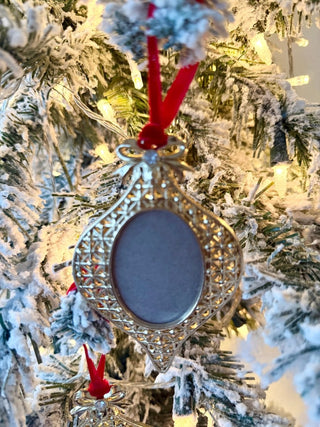 Gold Mini Ornament Picture Frames Set Of 3 - Holiday Decor - DesignedBy The Boss