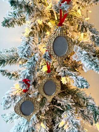 Gold Mini Ornament Picture Frames Set Of 3 - Holiday Decor - DesignedBy The Boss