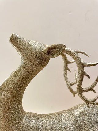 Gold Sitting Deer Christmas Decor - DesignedBy The Boss