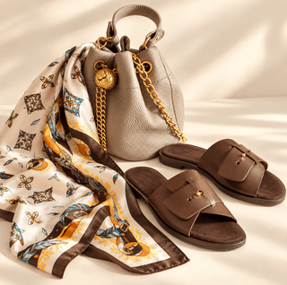 Golden Charm Printed Scarf – A Touch of Everyday Elegance - DesignedBy The Boss