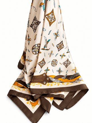 Golden Charm Printed Scarf – A Touch of Everyday Elegance - DesignedBy The Boss
