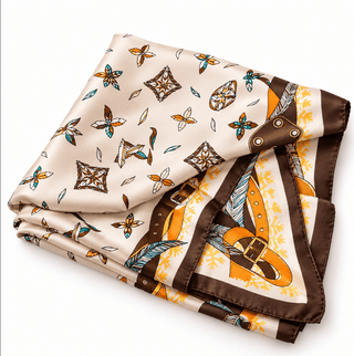 Golden Charm Printed Scarf – A Touch of Everyday Elegance - DesignedBy The Boss