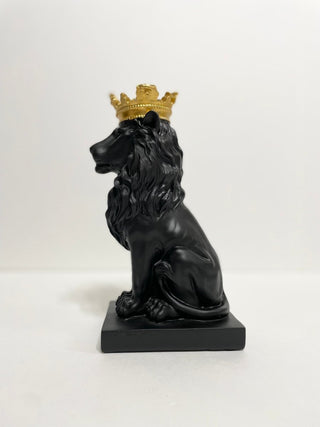 Golden Crown Modern Royal King Lion Statue Decor - Animals Figurines & Sculptures - DesignedBy The Boss