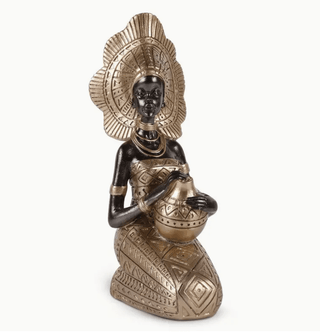 HandCrafted African Lady Statues With Rich Tribal Essence - Sculpture For Home Decor - DesignedBy The Boss