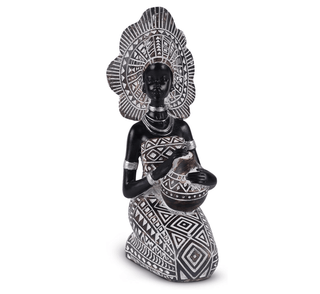 HandCrafted African Lady Statues With Rich Tribal Essence - Sculpture For Home Decor - DesignedBy The Boss