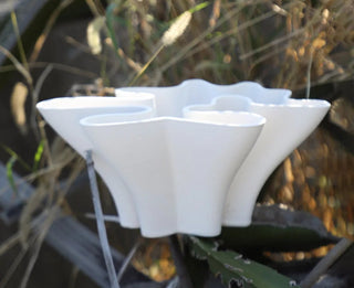 Handmade White 3D Print Modern Ceramic Centerpiece Bowl Unique Design - DesignedBy The Boss