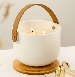 Home Fragrance luxury Scented Candle - Handmade Large Porcelain Candle Jar With Lid - DesignedBy The Boss