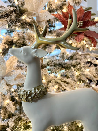 Ivory Sitting Deer Figurine - DesignedBy The Boss