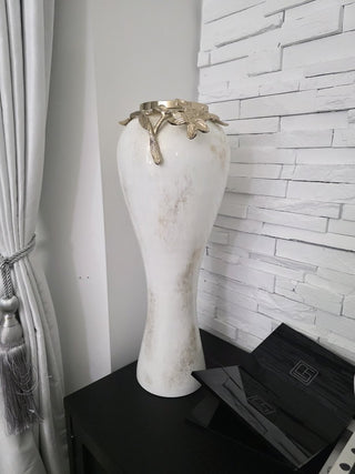 Large Decorative Vase Adorned With Flower - DesignedBy The Boss