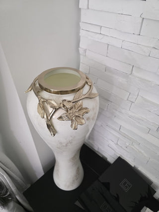 Large Decorative Vase Adorned With Flower - DesignedBy The Boss