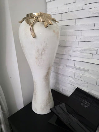Large Decorative Vase Adorned With Flower - DesignedBy The Boss