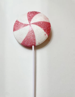 Large Peppermint Lollipop Stem Christmas Tree Pick - DesignedBy The Boss