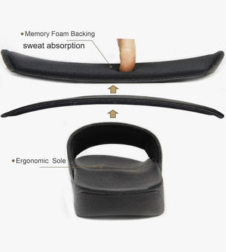 Luxe Black Faux Fur Slide Sandals - DesignedBy The Boss
