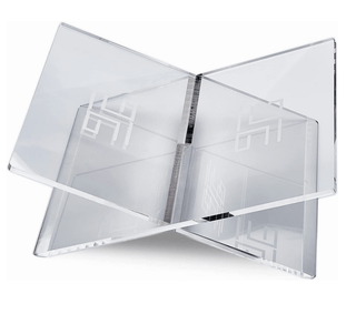 Luxury Clear Acrylic Book Stands - Cross Frame Acrylic - DesignedBy The Boss