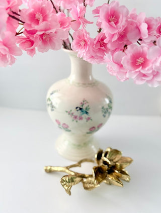 Magnolia Object With Gold Flower Finish - DesignedBy The Boss