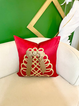 Majestic Red Lovely Decorative Throw Pillow with Insert By DesignedBy The Boss Set Of 2 (22"X22") - DesignedBy The Boss